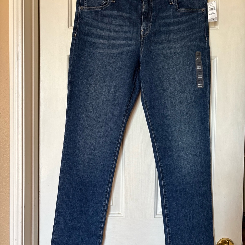 GAP Women's Straight Leg Jeans - Dark Blue